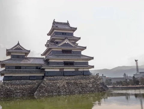 Matsumoto Castle Hyperlapse Vídeo Stock 79975687