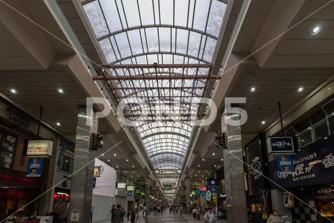 Matsuyama shopping arcade Stock Photos