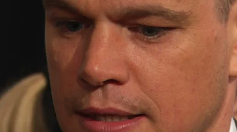 Matt Damon gives an interview on the red carpet (BoughtZoo-53) Video stock 36070779