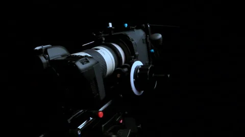 Matte Box and Follow Focus System for DSLR Stock Footage 1098004