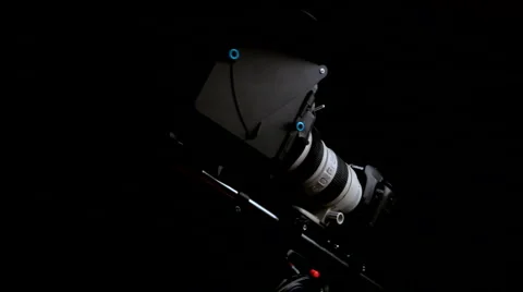 Matte Box and Follow Focus System for DSLR Stock Footage 1098068