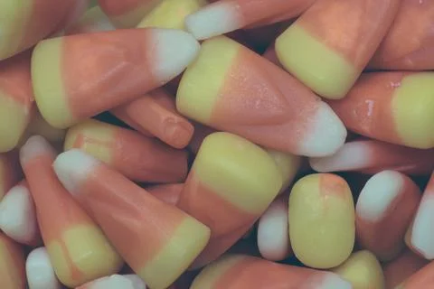 Matte Candy Corn Closeup Stock Photos