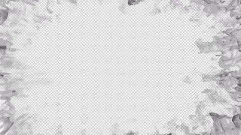 Matte Fire Transition Shockwave Alpha - High Quality Stock Footage Stock Footage 310747656