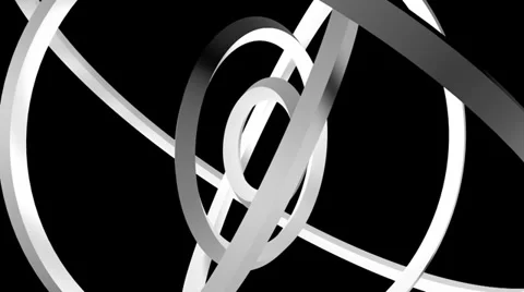 Matte rings orbit Stock-Footage 33048316