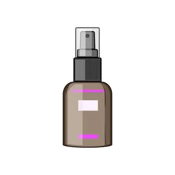 Matte setting spray cartoon vector illustration Stock Illustration