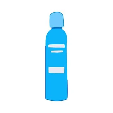 Matte setting spray cartoon vector illustration Stock Illustration
