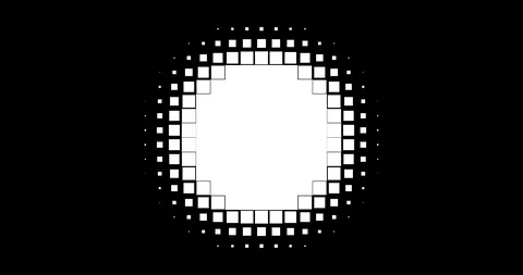 Matte shapes transition. 4K motion graphics element. Stock Footage 123062400