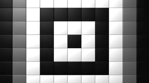 Matte Squares Pattern VJ Loop 28 Stock Footage 40206465