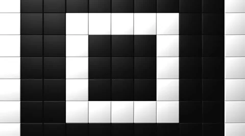 Matte Squares Pattern VJ Loop 27 Stock Footage 40206472
