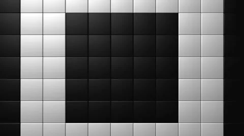Matte Squares Pattern VJ Loop 20 Stock Footage 40207270