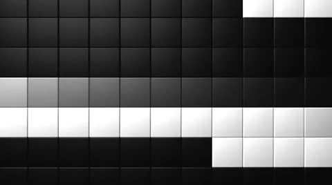 Matte Squares Pattern VJ Loop 17 Stock Footage 40207965