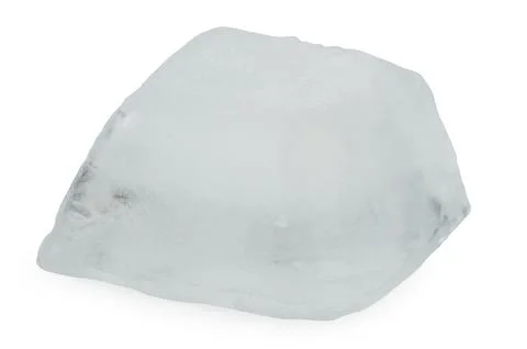 Matte white ice cube Stock Photos