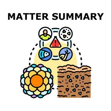 Matter summary assessing environmental and human health risks Illustrazione stock