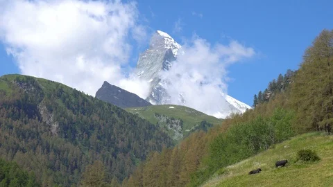 Matterhorn From 3 Different Angles Stock Footage 93345231