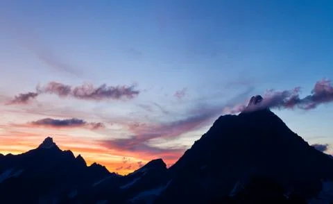 Matterhorn at sunset Stock Photos