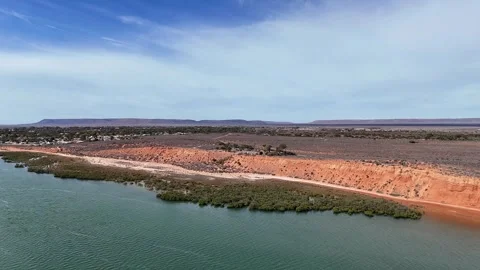Matthew Flinders Red Cliff Lookout in Port Augusta, South Australia Stock Footage 337005188