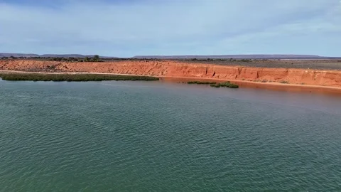 Matthew Flinders Red Cliff Lookout in Port Augusta, South Australia Stock Footage 337005474