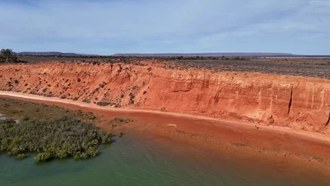 Matthew Flinders Red Cliff Lookout in Port Augusta, South Australia Stock Footage 337005636
