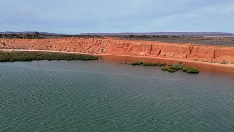 Matthew Flinders Red Cliff Lookout in Port Augusta, South Australia Stock Footage 337005719