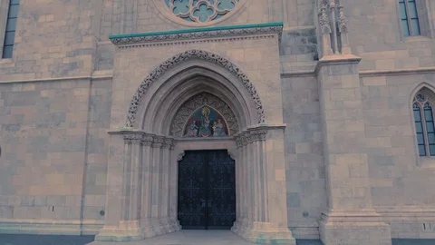 Matthias Chruch Gate, Budapest Stock Footage 83668232