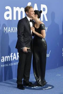  Matthias Schweighöfer und Ruby O. Fee bei der 29. amfAR Gala Cannes im Ra.. Stock Photos