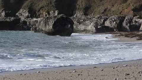 Mattiscombe Sands Start Point Devon Stock Footage 103424912