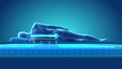 Mattress 3d animation Stock Footage 220025459