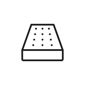 Mattress bedroom icon vector basic design Stock Illustration