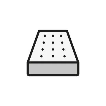 Mattress bedroom icon vector basic design Stock Illustration