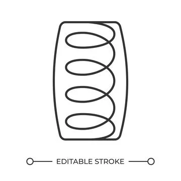 Mattress core technology line icon Stock Illustration