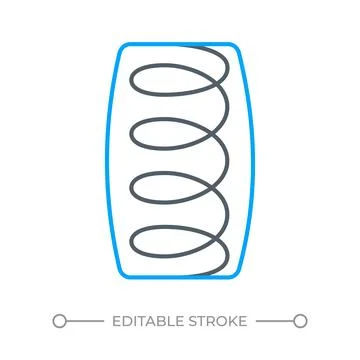 Mattress core technology two color line icon Stock Illustration