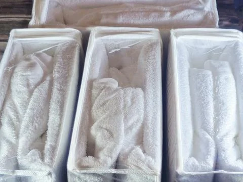 Mattress covers, and protector, removable bedding layer that encases or sit.. Stock Photos