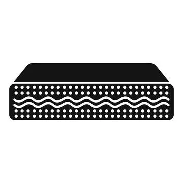 Mattress cross section showing internal layers for comfort Stock Illustration