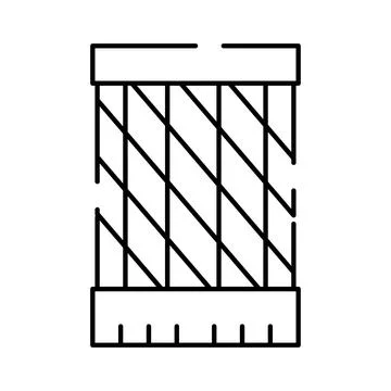 Mattress internal structure showing orthopedic support layers 스톡 일러스트
