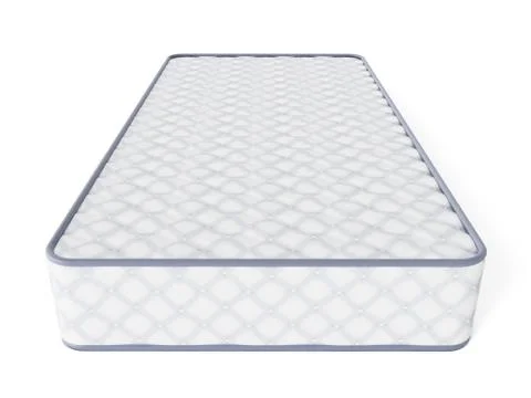 Mattress isolated on white background. 3D illustration Stock Illustration