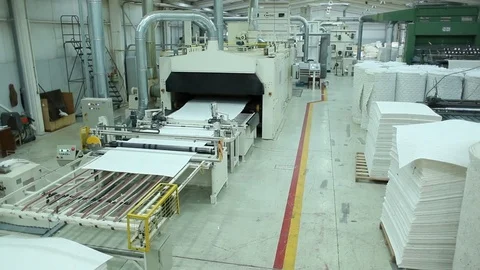 Mattress machine in factory Stock Footage 77050106