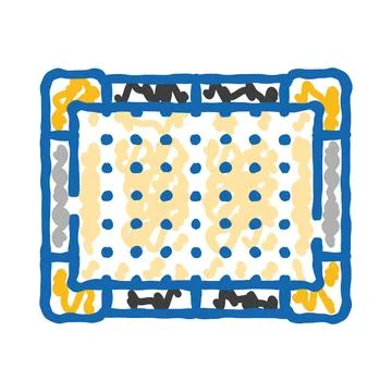 Mattress with memory foam providing ergonomic body support 스톡 일러스트