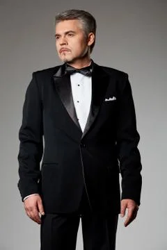 Mature businessman in the studio Stockfoto's