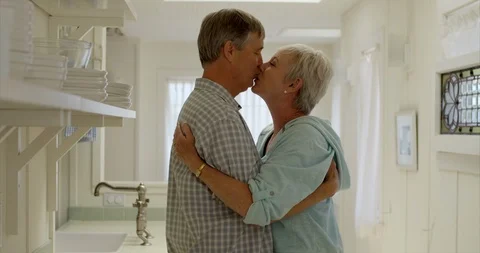 Mature couple sharing a hug. Stock Footage 88369688