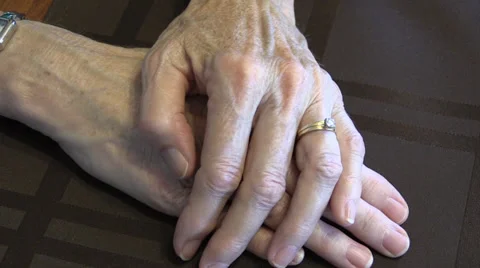 Mature hands Stock Footage 29163936