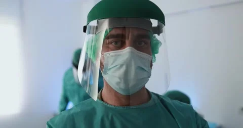 Mature man doctor at work inside hospital Stock Footage 149116887
