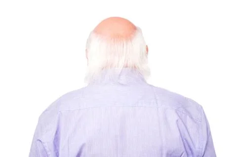 Mature man facing the wall Stock Photos