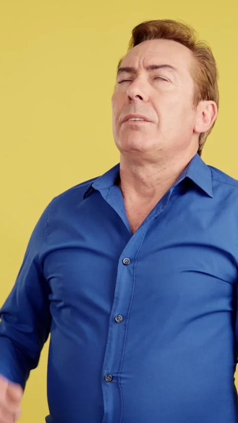 Mature man gesturing that he is forgetting something Stock-Footage 240585967