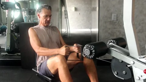 Mature Man Working Out Vídeo Stock 168438582