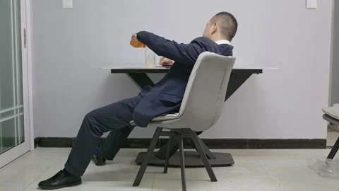 Mature men drink excessively because of work pressure Stock Footage 320093701