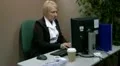 Mature office worker answering the phone HD Footage