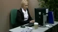 Mature office worker checking files HD Footage