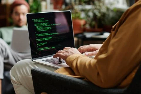 Mature professional IT engineer developing new software Stock Photos