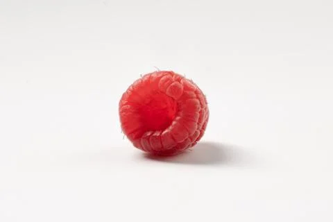 Mature raspberry on a white background Foto stock