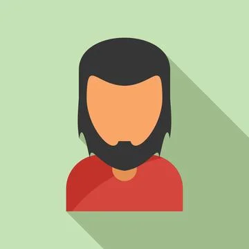 Mature style icon flat vector. Fashion person model Stock-Illustration